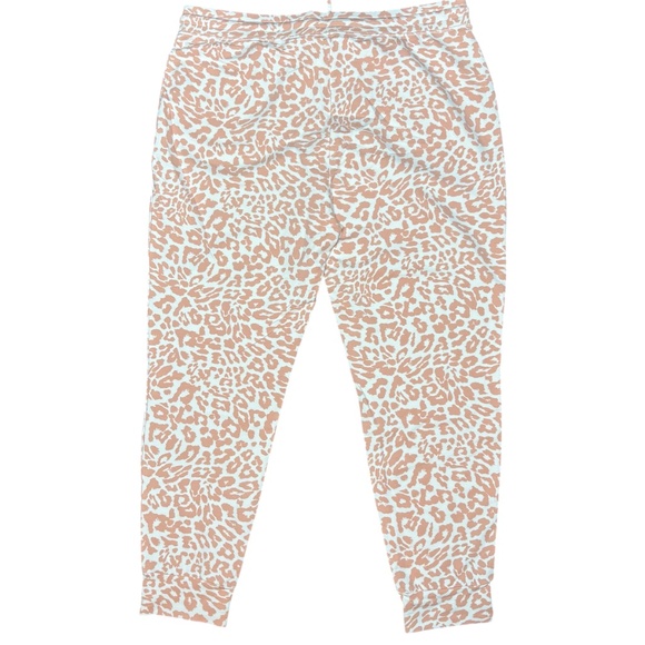 Chico's Zenergy Pink White Cheetah Animal Print Joggers - Picture 3 of 9